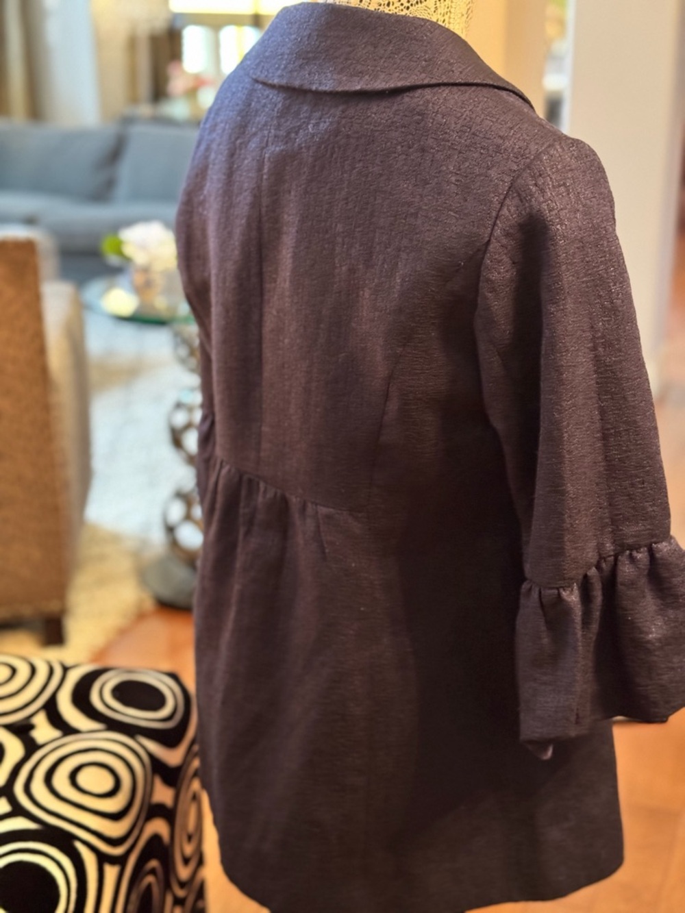 mac & jac Navy Button-Front Jacket - Picture 4 of 6